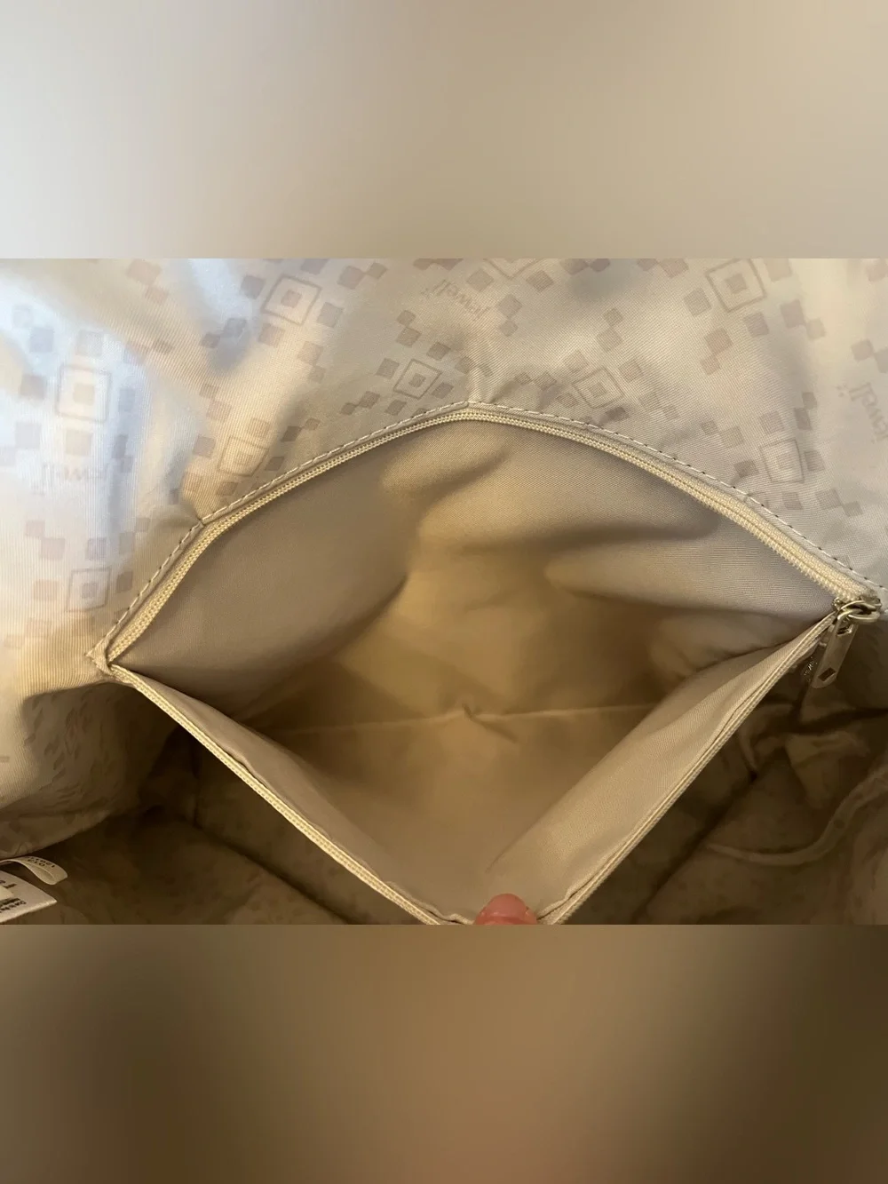 Thirty-One 31 Around Town Tote Ooh-La-La Olive pebble with 
